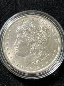 lot 69 image: 1898-O US MORGAN SILVER DOLLAR IN AIRTITE