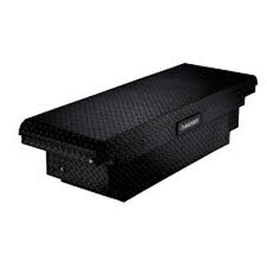 lot 5 image: Husky 61.86 in. Matte Black Aluminum Low Profile Mid-Size Crossbed Truck Tool Box  Customer Returns See Pictures