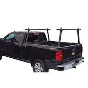 lot 7 image: TracRac TracONE Universal Truck Bed Ladder Rack 800 lbs. Capacity Black Powder Coat Finish   Customer Returns See Pictures