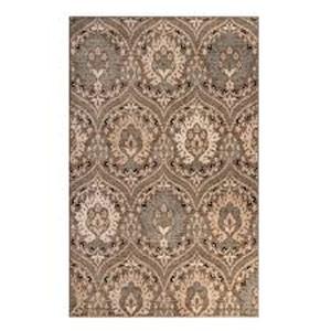 lot 25 image: SUPERIOR Augusta Light Blue 7 ft. x 9 ft. Oriental Floral Non-Slip Area Rug  Customer Returns See Pictures