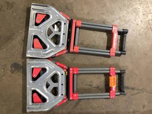 lot 11 image: Lot of Milwaukee 150 lbs. Convertible Fold-Up Steel Hand Truck with One 60 in. Bungee Cord   Customer Returns See Pictures