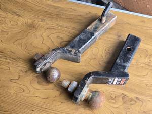 Receiver Hitches with Balls, One is a 4 Drop hitch