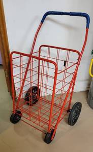 lot 132 image: Red Grocery Cart