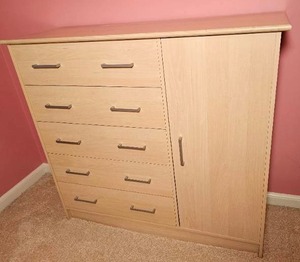 lot 97 image: Modern Contemporary Chest of Drawers & Cubbies