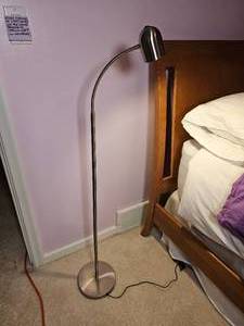 lot 49 image: Brushed Finish Reading Lamp
