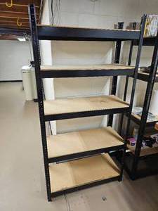 lot 127 image: Adjustable Shop Shelving