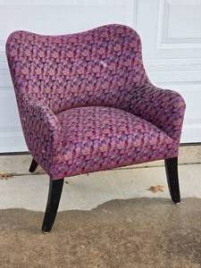 lot 82 image: Funky Purple Pattern Armchair