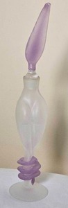 lot 78 image: Delightful Modern Studio Art Glass Female Form Perfume Bottle
