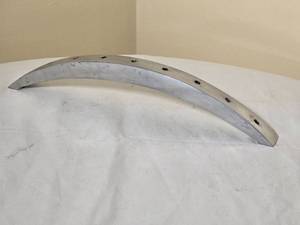 lot 77 image: Minimalist Brushed Steel Menorah