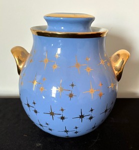 lot 34 image: Halls Atomic Starburst Cookie Jar