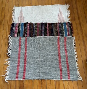 lot 175A image: Three Vintage Woven Rugs