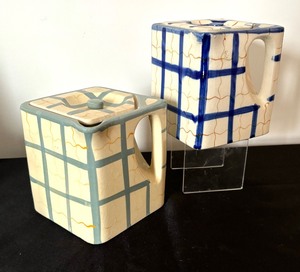 lot 97 image: Two Vintage Cube Pitchers