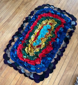 lot 37 image: Vintage Rag Rug