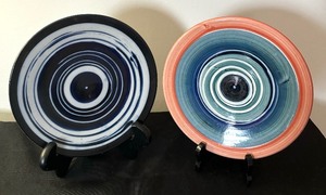 lot 150 image: Two Artisan Handcrafted Plates