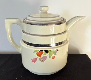 lot 227 image: Halls Superior Quality Kitchenware Terraced Tiered Coffee  Tea Pot