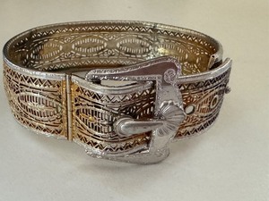 lot 182 image: Vintage Buckle Filagree Bracelet