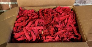 lot 271 image: Box Full of Red Elastic