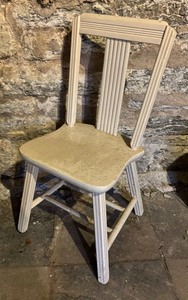 lot 273 image: White Vintage Wood Chair