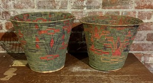 lot 293 image: Pair of Vintage Woven Baskets