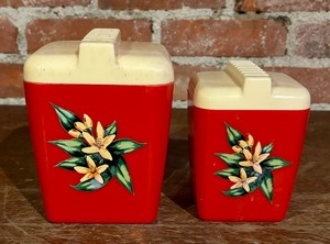 lot 184B image: Two Vintage Burroughs Canisters