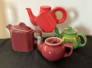 lot 339 image: Four Vintage Teapots by Hall and More