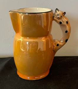 lot 382 image: Vintage Czech Lustre Ceramic Pitcher