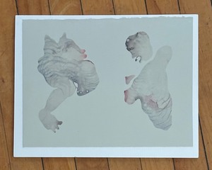 lot 390 image: Original Unframed Watercolor Mono Print by Ana Laura Juarez
