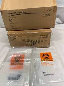 MSRP $300 2 Cases (1000 each per case) NEW Cardinal Health 6x9 3-Wall Zip Closure Bags WFront Pouch- Strong &amp Flexible 2-mil Thick, Secure zip holds liquids &amp resists leaking - For Freezer Too