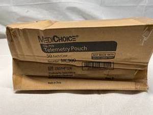 1 Case (50 each) NEW MediChoice MC500 Clip Poly Telemetry Pouch
