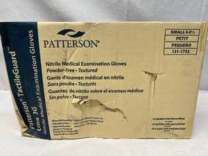 1 Case (10 Boxes of 300 gloves) NEW Patterson 131-1752 Nitrile TactileGuard Ultra 3G Powder-Free Textured Medical Examination (3000) Gloves - Small -have textured fingertips that allow for just the right balance between tactile sensitivity &amp safety.