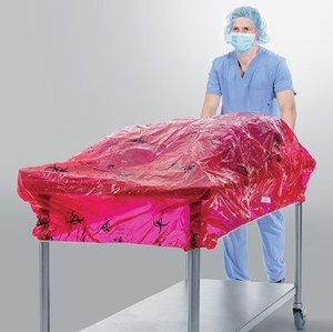 MSRP $200  1 Case NEW Tidi TIDIShield Biohazard Transpost Containment Cover for Back Tables &amp Carts 40 x 28 x 65