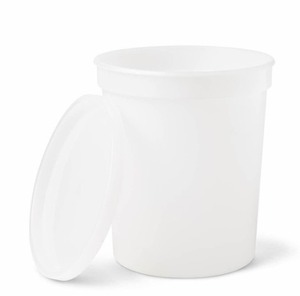 MSRP $100  1 Case (100 each) NEW Medline DYND34265 32 oz. (1 quart) plastic Containers with Lids