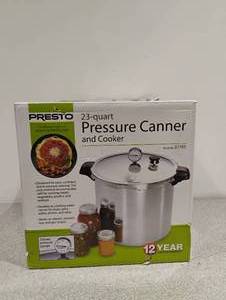 NEW PRESTO 23-QUART PRESSURE CANNER AND COOKER