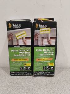 2 NEW DUCK MAX STRENGTH HEAVY DUTY PATIO DOOR  XL WINDOW INSULATION KIT