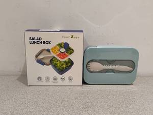 NEW FRESHMAGE SALAD LUNCH BOX AND ITOPOR IDEAL LEAK PROOF LUNCH BOX