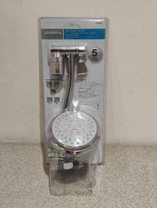 NEW OAKBROOK CHROME 5 SETTINGS ADJUSTABLE SHOWERHEAD
