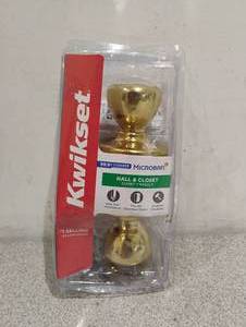 NEW KWIKSET HALL & CLOSET DOOR KNOB