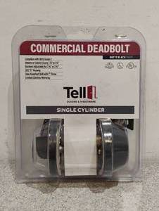 NEW TELL DOORS & HARDWARE COMMERCIAL DEADBOLT SINGLE CYLINDER LOCK