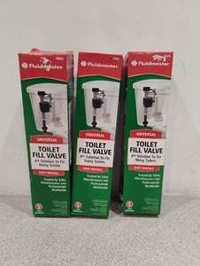 3 NEW FLUIDMASTER FILL VALVE REPLACEMENT