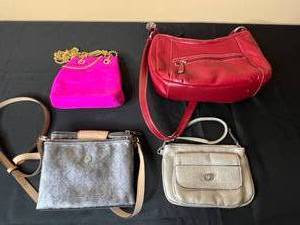 lot 69 image: Lot of 4 Stylish Handbags - Merona, Michael Kors & More