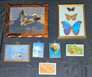 lot 243 image: Collection of 7 Framed Inspirational Wall Art Pieces