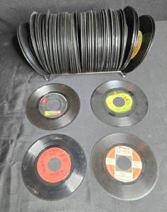 lot 281 image: Collection of 45 RPM Vinyl Records - Various Artists