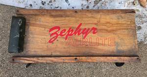 lot 190 image: Vintage Zephyr Airlite Wooden Cart