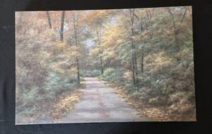 lot 355 image: Framed Landscape Canvas Painting by T Owens - 19.5 x 30.5
