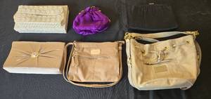 lot 364 image: Collection of 5 Womens Handbags and Evening Clutches