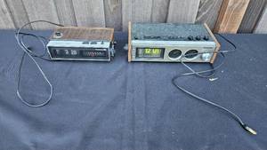 lot 14 image: Set of 2 Vintage Panasonic Clock Radios - FMAM Digital Clocks untested