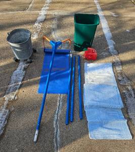 lot 200 image: Avalanche Snow Removal Equipment Set Including Shovel, Bucket, and Mats