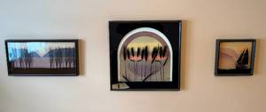 lot 123 image: Collection of Three Framed Art Pieces by Thrasher