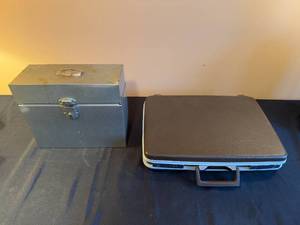 lot 167 image: Samsonite Briefcase and Vintage Metal Box Set
