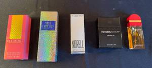 lot 169 image: Lot of 5 Womens Fragrances - Beautiful, White Diamonds, Norell, Red Door, Victoria Jackson Survival Kit - ages unknown